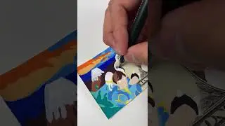 Долларовая купюра Street Fighter 🥊🥊🥊 #customart #posca