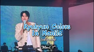 [04052025] Kyuhyun 10th Anniversary Asia Tour Colors in Manila - Ment 1