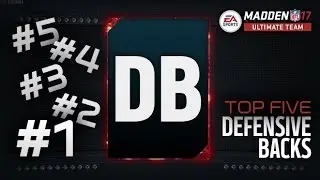 Madden 17 Ultimate Team Top 5 Defensive Backs