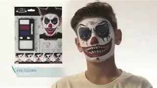 Maquillaje de Payaso Maléfico para niños | Tutorial HALLOWEEN rápido y fácil
