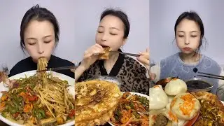 CHINESE MUKBANG SWEETFOOD,CAKE EATING SHOW EATING SPICY NOODLES YummyMukbang