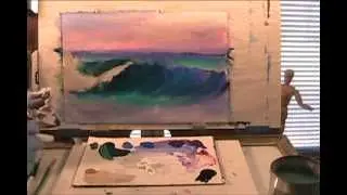 Рисуем волну акриловыми красками. Морской пейзаж. 103 КЕН