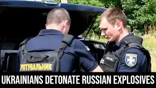 Ukrainian Rescue Workers Detonate Russian Explosives 'Harvested' From Fields Instead of Wheat