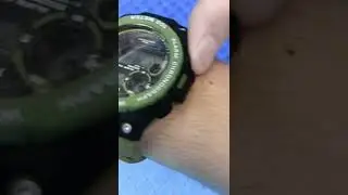 10 ATM water resistant watch for swimming and diving with stopwatch, alarm, dual time zone W62
