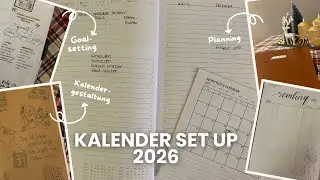 Kalender Set Up 2026 - Planning, Goals, Creativity