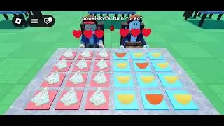 playing bomb chip with my friend 