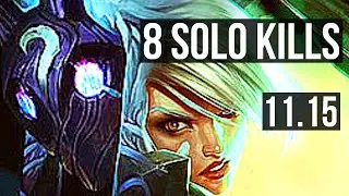 KINDRED vs RIVEN (MID) | 13/1/1, 8 solo kills, Legendary, 400+ games | NA Master | v11.15
