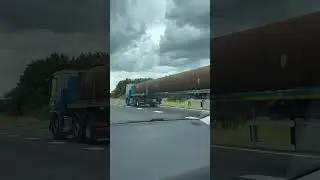 Huge Brown pipe delivery #truck #deliveryboy #pipe