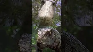 Blink&hellip; Please Blink👀#shoebill#bigbird#scarybirds#youtubeshorts#shortsfeed#prehistoric