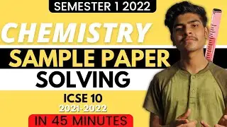 MCQ on Chemistry | ICSE Class 10 | Semester 1 | Sample Paper Solving | ICSE Class 10 Chemistry MCQ