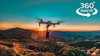 Topanga Lookout in Aerial 360&deg; - best sunset hiking trail in Southern California | 360 Travel Vlog