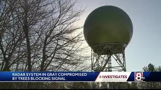 NWS radar in Gray compromised by trees