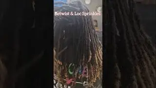 Безудержное посыпание локонов 💕 #locsprinkles #loctician #locs