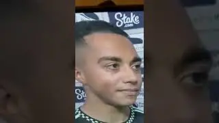 Youri Tielemans reaction to James Maddison being awarded POTM 😂 #youritielemans #maddison #Leicester