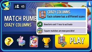 Crazy Columns Square Matches Rumble Match | Match Masters