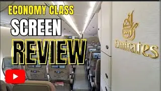 Emirates Airlines Economy Class Seat Screen | In-Flight Entertainment Experience