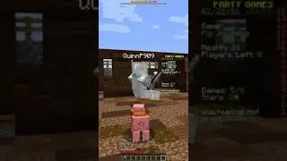 MINECRAFT but with NO PERIPHERAL VISION - Pig Jousting Party Game #Shorts