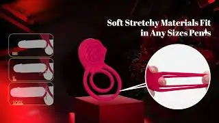 Couple&rsquo;s Cock Ring with Clit Rose Vibe &ndash; Intense 7-Mode Stimulation for Him & Her 💞