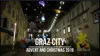 NIGHT SCENERY IN EUROPE | Advent and Christmas Season in Graz (Austria)| December 2019 | Iam_Pingkit