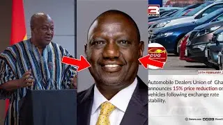 Mahama reacts as AU Vice Chair!🔥Automobile dealers union reduces vehicle prices by 15%!👏Full story 