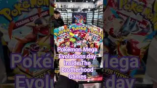 Pok&eacute;mon MEGA EVOLUTIONS release day at The Brotherhood Games! #pokemon #new #evolution #shorts #yt