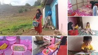 IRT PRODUKTIF DI PAGI HARI⁉️ JEMUR PAKAIAN, NGURUS ANAK, BEBERES, MEMBUAT JAGUNG SIRAM