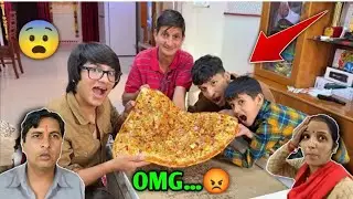Itna Bada Pizza Slice 🍕 #souravjoshivlogs #trending #facts #vlog @souravjvlogs 