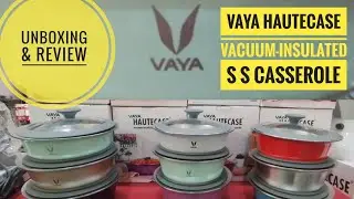 VAYA HauteCase Premium Stainless Steel Hot box Vacuum Insulated Steel Hot Box Keeps Food Hot & Fresh