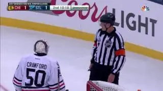 Crawford upset after getting tripped up by Perron