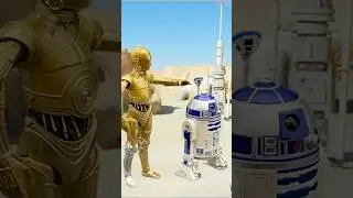 Star Wars The Black Series R2D2 & C-3PO Action Figures. #shorts