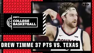 Drew Timme catches fire with career-high 37 points for Gonzaga 🍿
