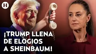 &iexcl;Intercambian elogios! Esto fue lo que hablaron Claudia Sheinbaum y Donald Trump durante llamada