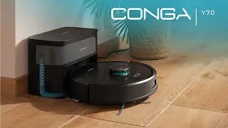 Saugroboter Conga Y70, Laser-Navigation, APP und WLAN, 20.000 Pa Saugleistung, Auto-Absaugstation