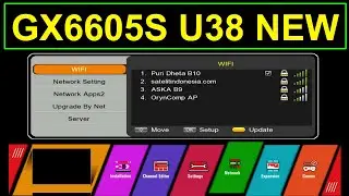 New Update Gx6605s Firmware U38 HW203.00.001 Software Starsat Titan Menu V 9263
