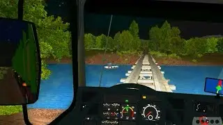 WTDS BITREM COM TRONCOS SCANIA FRONTAL, PASSANDO NA PONTE DE MADEIRA.