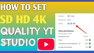 #ytshorts Yt studio new updates ll How to quality hd sd 4k ll how to make hd quality
