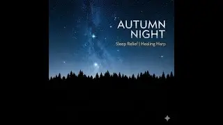 Insomnia Relief Music: Starry Night Wind Sound | Autumn Forest Ambient with Healing Harp/Qin