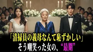 「清掃員の義母なんて恥ずかしい」そう言い放った婚約者は知らなかった。彼女が元財閥会長だったことを…