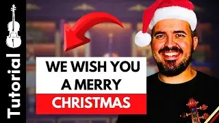 🎻 TUTORIAL VIOLINO - We Wish You a Merry Christmas 🎄🎻 Com PARTITURA e B&Ocirc;NUS ✅🎻