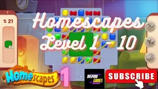 Homescapes #1 | Level 1 - 10 | Puzzle Games | Android Games #InspiraGames @InspiraGames