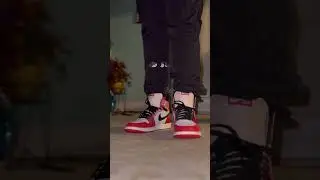 Jordan 1 Spiderman Spider-verse On feet Glow test #shorts