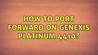 Как выполнить переадресацию порта на Genexis Platinum 4410?