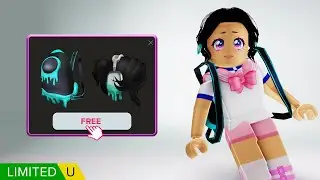 FREE ROBLOX ITEMS! HOW TO GET THE POWER GRIP BACKPACK AND MESSY BUN IN E.L.F. UP!