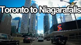 DRIVING FROM TORONTO TO NIAGARA FALLS SUPERVIEW 2020