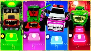 coffin dance - McQueen Truck Zombie vs Combain Zombie vs Truck Eater vs Pickup Truck | Tiles HOP ❗🚚🚛