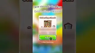 How strong is the new Golden Ginger Herald #sabersimulator #robloxgames