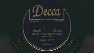 1942 HAZEL SCOTT Hazel's Boogie Woogie PIANO SOLOS, VOL. 2 - 78 RPM Record
