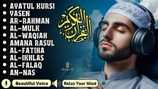 Best Every Night Quran Recitation,Alfatiha, Yasin, AlWaqiah, Arrahman,| By Alaa Aqel