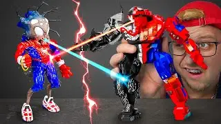 Venom Spider-Man vs Sonic Spider-Man Monster! 💥The Craziest DIY Spider-Man Battle Ever!