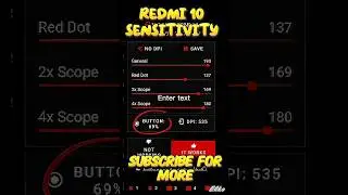 Redmi 10 Sensitivity ❤️#freefire #sensitivity #redmi10 #freefireshorts #shorts #shortsfeed #foryou